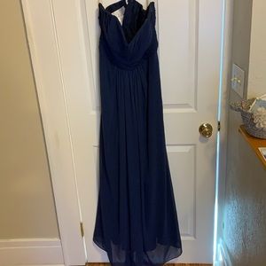 Floor length David’s Bridal Bridesmaid dress. 14